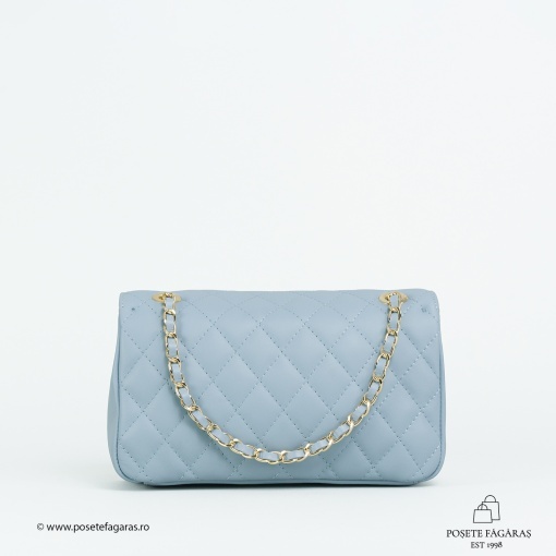 Poseta Piele Mini Ruby - BLEU - Img 3