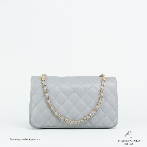 Poseta Piele Mini Ruby - GRI - Img 3