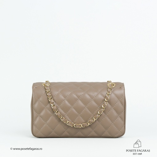 Poseta Piele Mini Ruby - TAUPE - Img 3