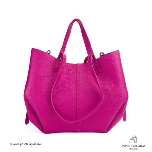 Poseta Piele Mirai - FUCSIA - Img 2