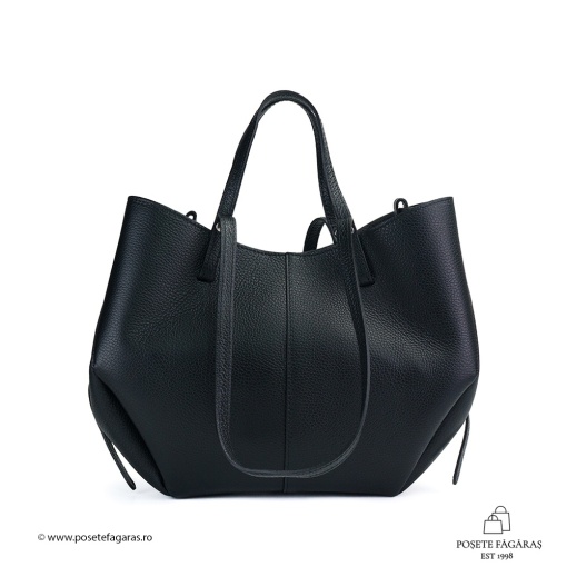 Poseta Piele Mirai - NEGRU - Img 2