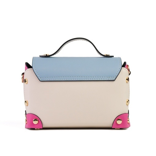 Poseta Piele Natalia - BLEU-FUCSIA - Img 3