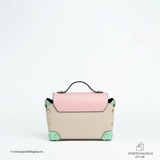 Poseta Piele Natalia - ROZ-VERDE - Img 3