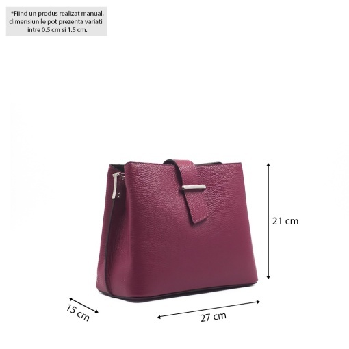 Poseta Piele Nikol - FUCSIA-INCHIS - Img 5