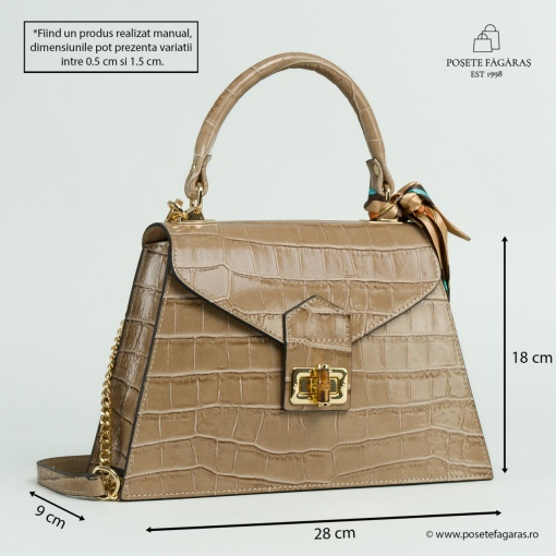 Poseta Piele Noemi - CREM - Img 4