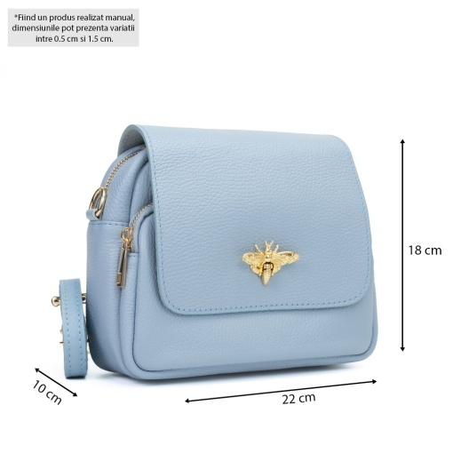 Poseta Piele Simone - BLEU - Img 5