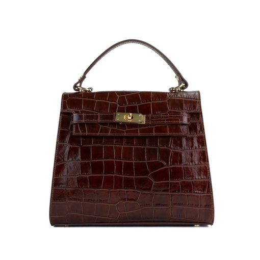 Poseta Piele Teresa - CROCO-MARO-INCHIS - Img 2
