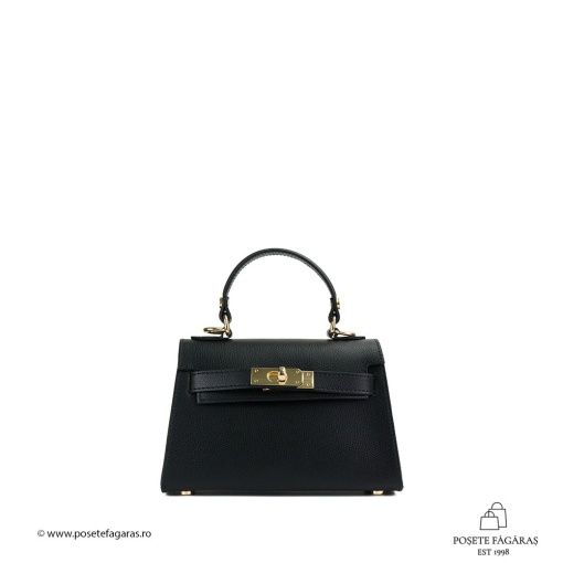 Poseta Piele Thea Baby Resigilata - NEGRU - Img 2