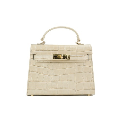 Poseta Piele Thea Croco Mini - BEJ - Img 2