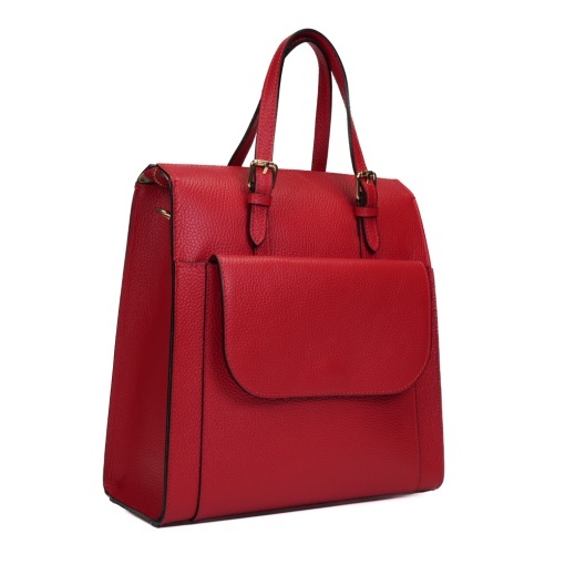 Rucsac Piele Alessa - ROSU
