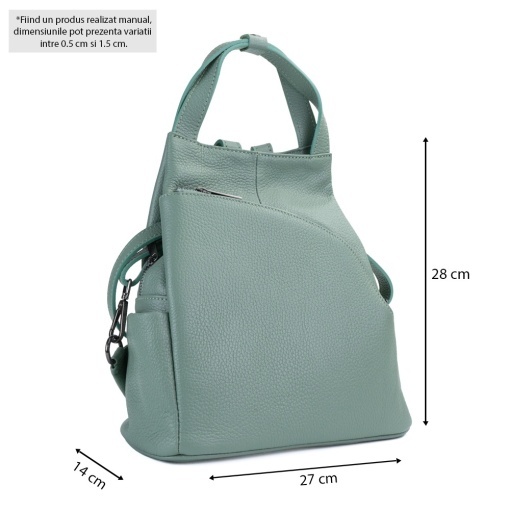 Rucsac Piele Charlene - MENTA - Img 5