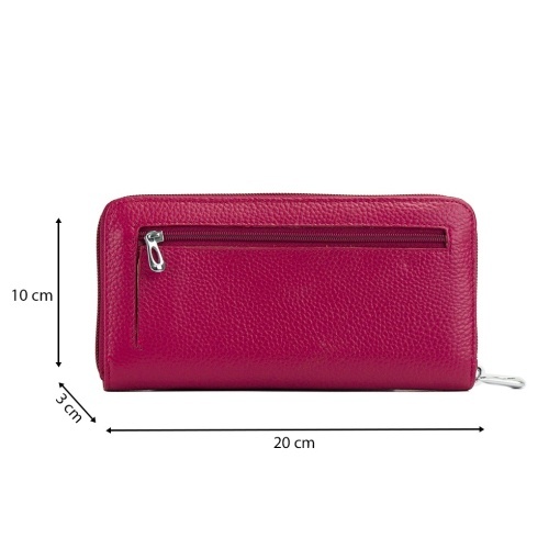 Portofel Piele Vera - FUCSIA-INCHIS - Img 2