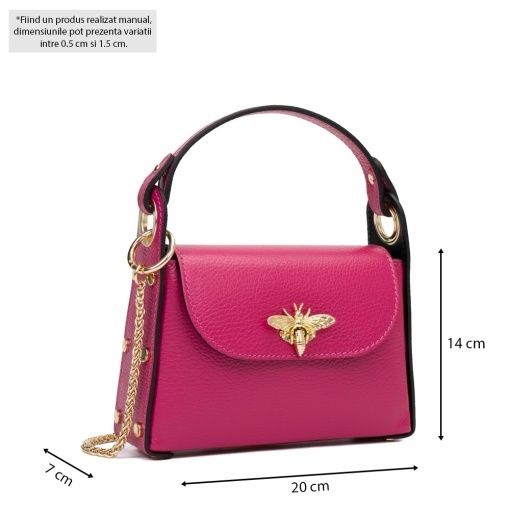 Poseta Piele Alma - FUCSIA - Img 5