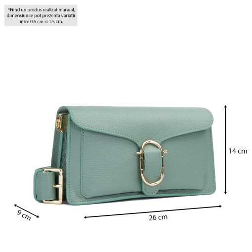 Poseta Piele Anabelle - MENTA - Img 5