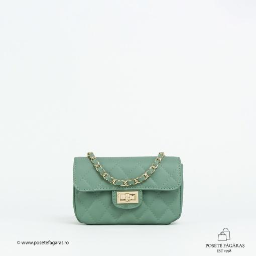 Poseta Piele Baby Ruby - MENTA - Img 2