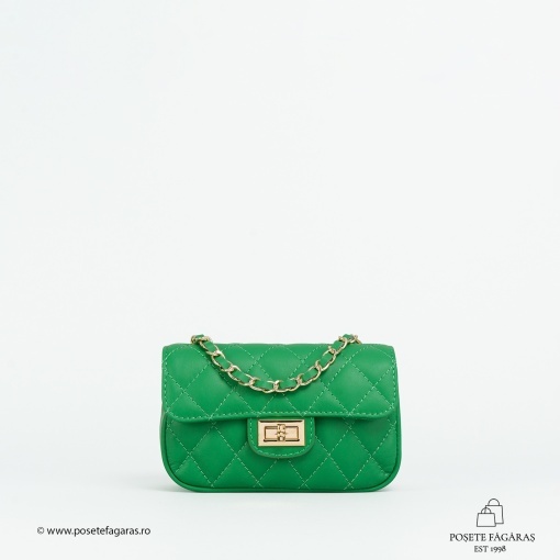 Poseta Piele Baby Ruby - VERDE - Img 2