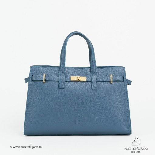 Poseta Piele Celina - ALBASTRU-DESCHIS - Img 2