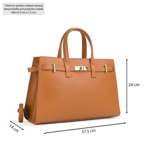Poseta Piele Celina - CAMEL - Img 5