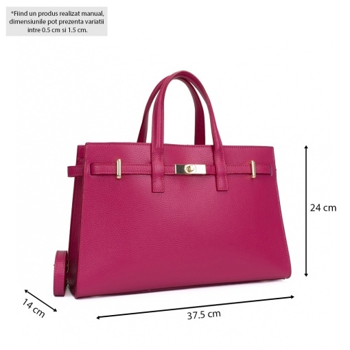 Poseta Piele Celina - FUCSIA - Img 5