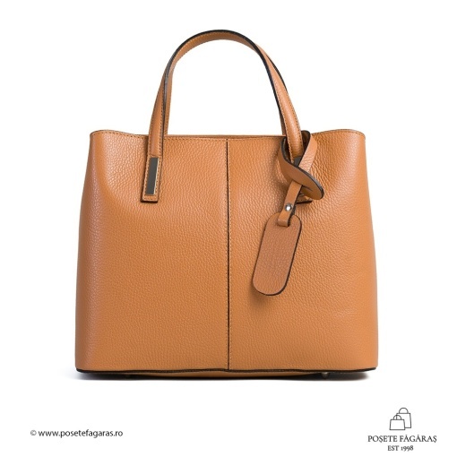 Poseta Piele Emanuelle - CAMEL - Img 2