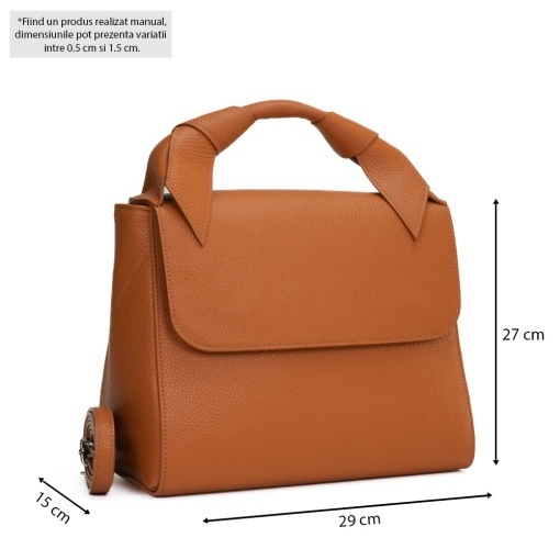 Poseta Piele Filippa - CAMEL - Img 5