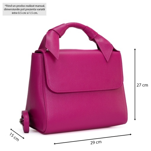 Poseta Piele Filippa - FUCSIA - Img 5