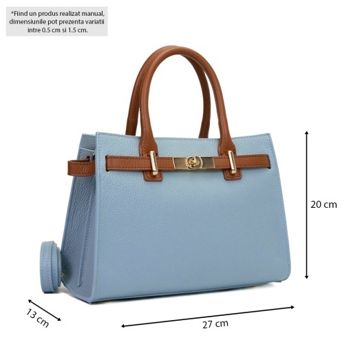 Poseta Piele Louise - BLEU-CONIAC - Img 5