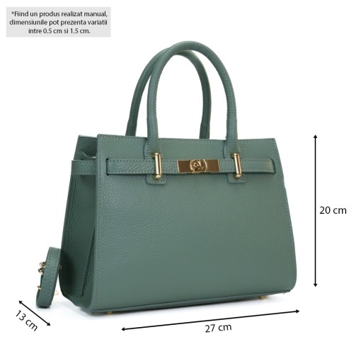 Poseta Piele Louise - MENTA - Img 5