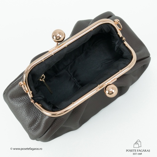 Poseta Piele Mini Lilith - MARO INCHIS - Img 3