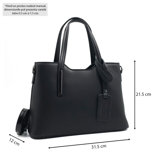 Poseta Piele Mini Michelle - NEGRU - Img 5