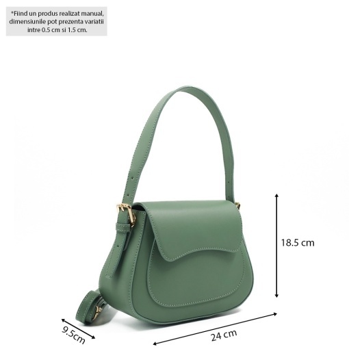 Poseta Piele Mini Pauline - MENTA - Img 5