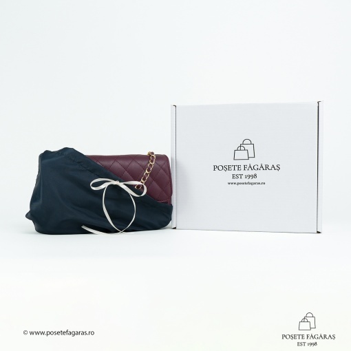 Poseta Piele Mini Ruby - BORDO - Img 5
