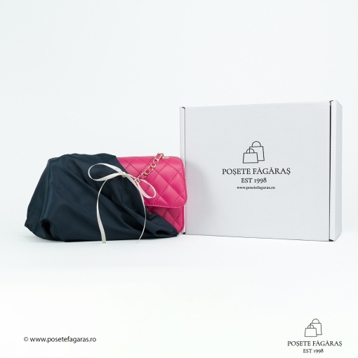 Poseta Piele Mini Ruby - FUCSIA - Img 5