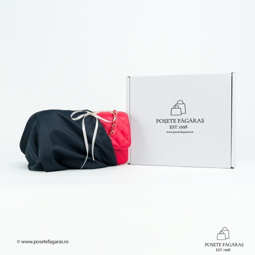 Poseta Piele Mini Ruby - ROSU - Img 5