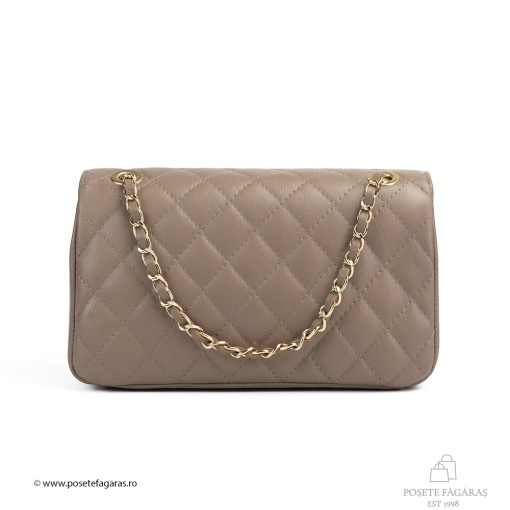 Poseta Piele Mini Ruby - TAUPE - Img 3
