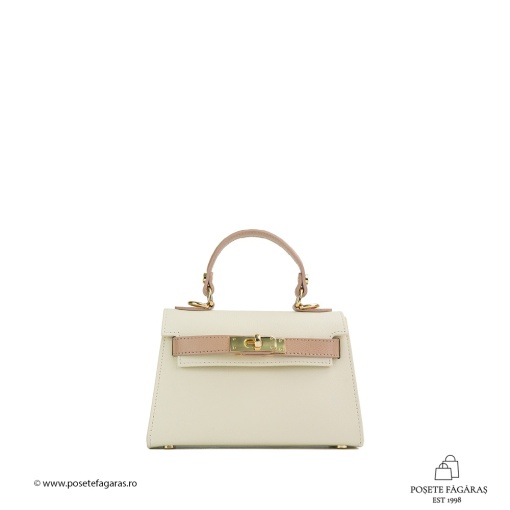Poseta Piele Thea Baby - BEJ-ROZ-PUDRA - Img 2