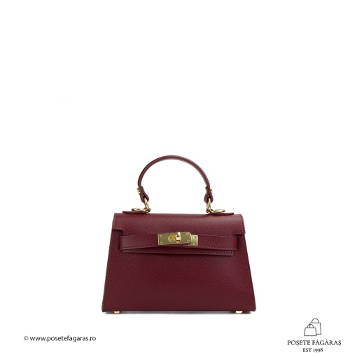 Poseta Piele Thea Baby - BORDO - Img 2