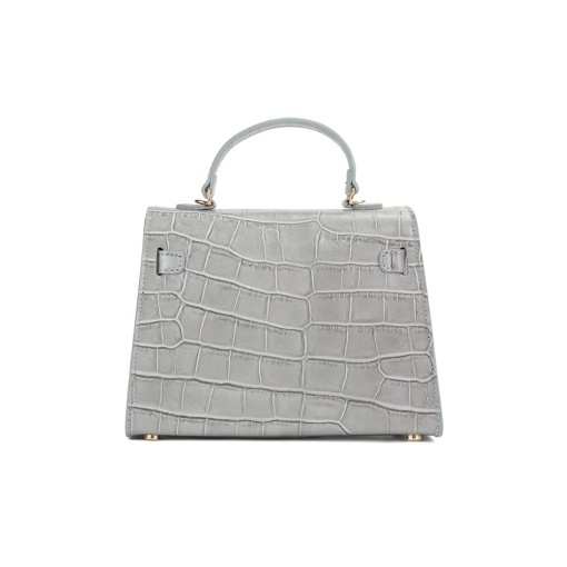 Poseta Piele Thea Croco Mini - GRI - Img 3