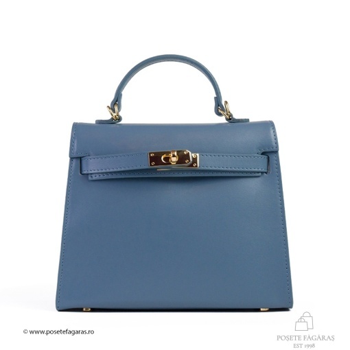 Poseta Piele Thea Slim - ALBASTRU-DESCHIS - Img 2