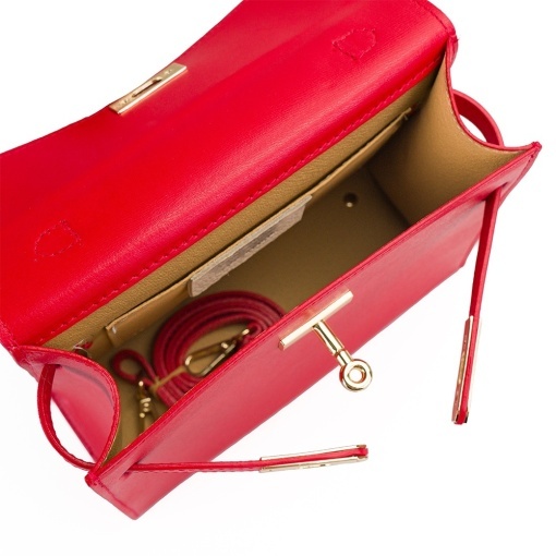 Poseta Piele Thea Slim Mini - TAUPE - Img 4