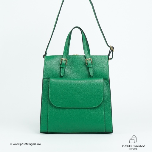 Rucsac Piele Alessa - VERDE - Img 2