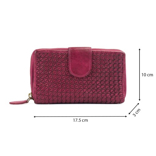 Portofel Piele Retro Judy - FUCSIA - Img 5