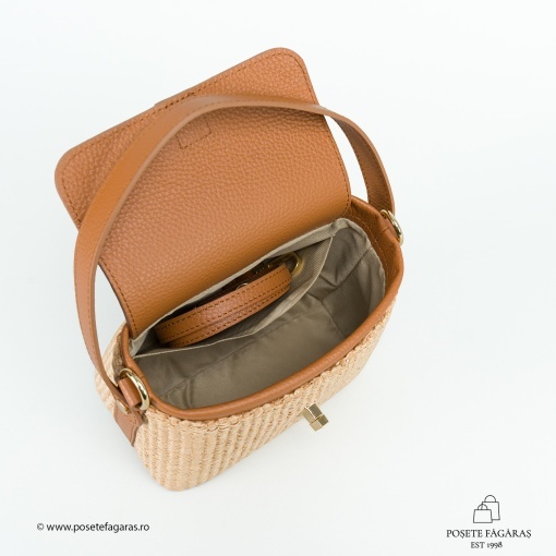 Poseta Linda - Piele &amp; Rafie - CONIAC - Img 4