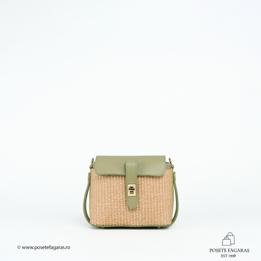 Poseta Linda - Piele &amp; Rafie - LIME - Img 2