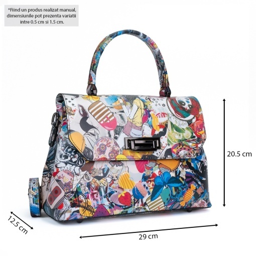 Poseta Piele Alana - MULTICOLOR 1 - Img 5