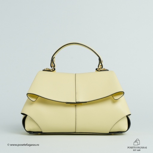 Poseta Piele Amelie - GALBEN - Img 2