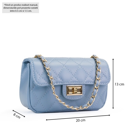 Poseta Piele Baby Ruby - BLEU - Img 5