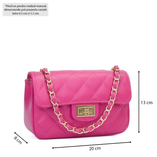 Poseta Piele Baby Ruby - FUCSIA - Img 5