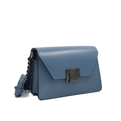 Poseta Piele Emilia - ALBASTRU-DESCHIS
