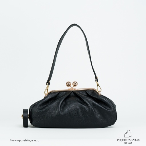 Poseta Piele Lilith - NEGRU - Img 2